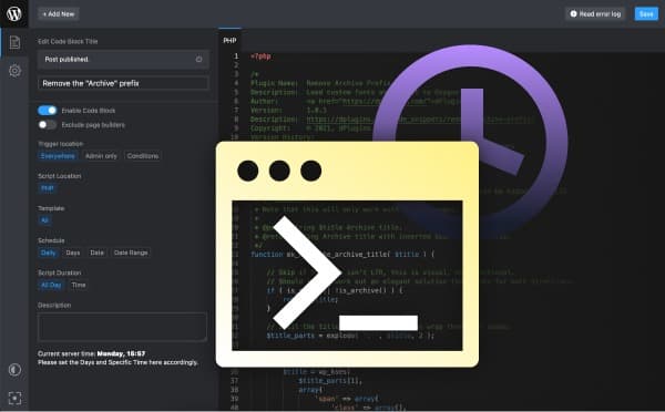 Scripts Organizer