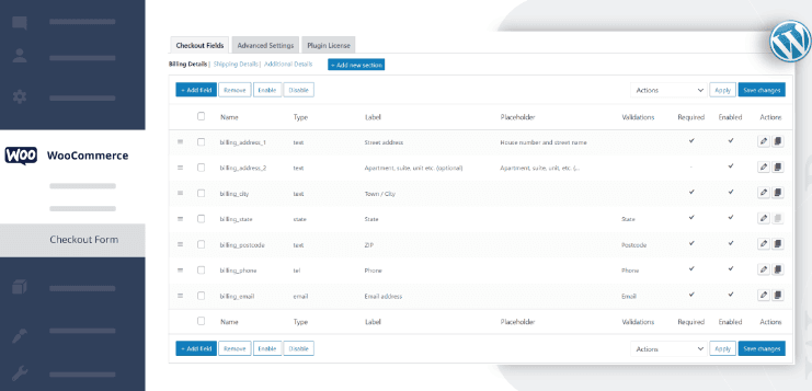 Checkout Field Editor for WooCommerce (Pro)