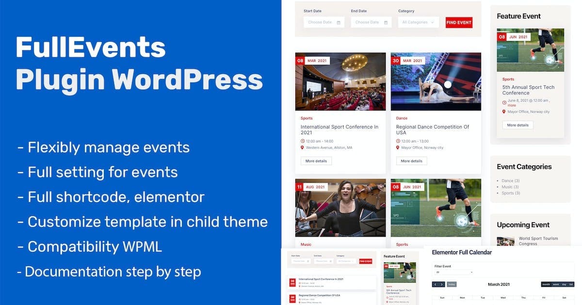 FullEvents – Ovatheme Events