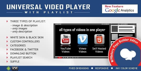 Universal Video Player – Addon For Visual Composer