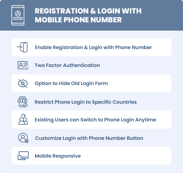 Registration & Login with Mobile Phone Number